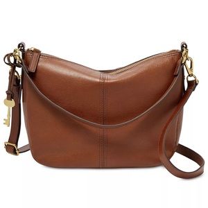 Fossil Jolie Leather Crossbody Bag - Brown Color